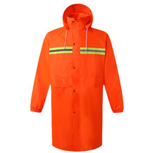 防暴雨加厚单件保安环卫长款防水反光雨衣
